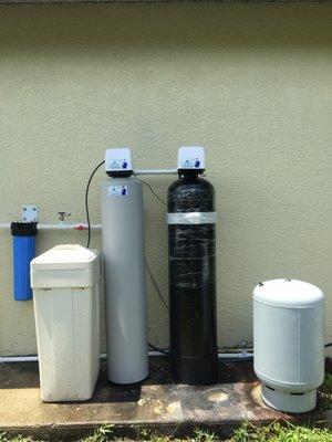 big Iron Filter Right Size Water Softener very efficient Small Carbon Filter Very Affordable very Easy to Maintain San Carlos Fl 
 AFTER