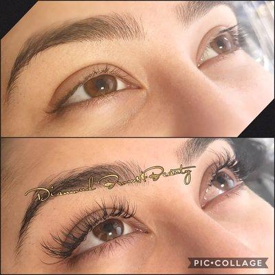 Lash extensions to enhance beautiful eyes