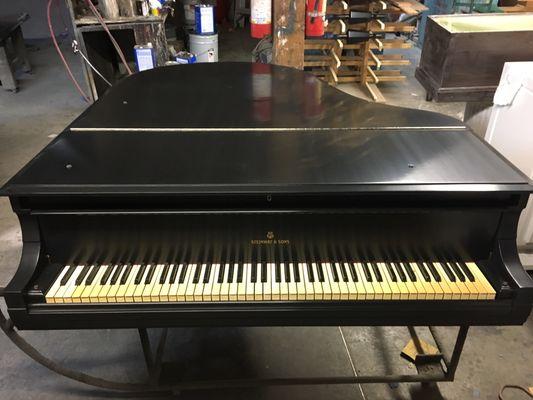 Hand Rubbed Satin Refinished Steinway Grand