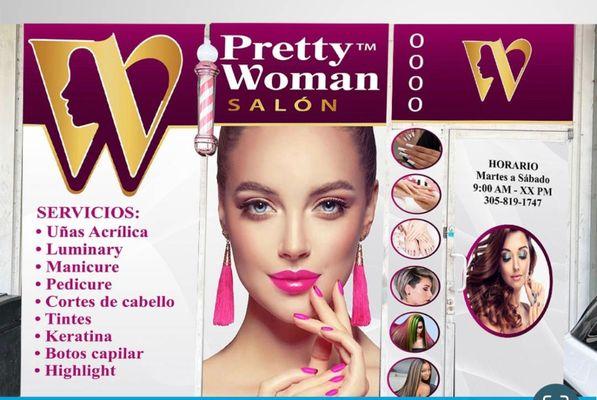 Pretty Woman Hair & Nail Design