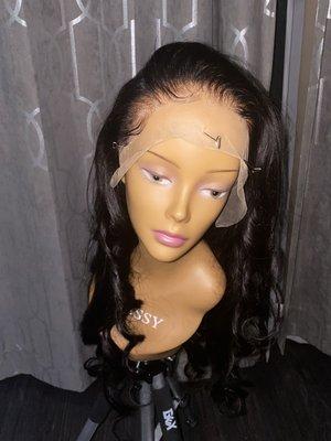 Customized lace frontal wig. 
Order today on snapsbeautybar.com