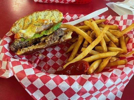 Cheese burger combo