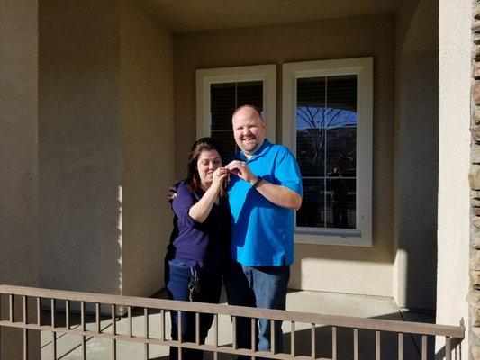 Two of our newest homeowners, Allison and Rob Flodder, Congratulations!!!