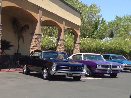 Old school rides out front