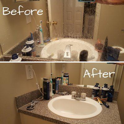 Twin Pro Cleaning Services, before and after pictures.