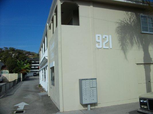 921 E. Main St. Suite D, Ventura Ca.  At the corner of Main and Kalorama (next to Ventura Locksmith).  Parking in Rear of building.