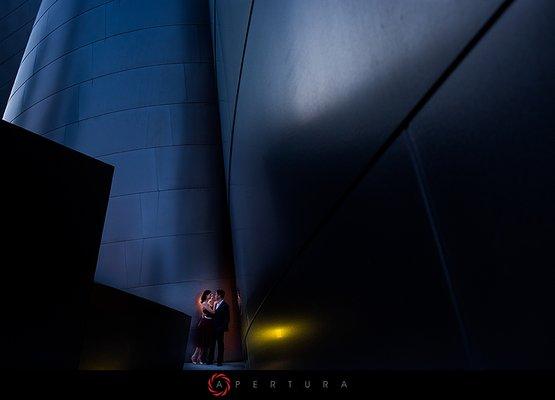 Walt Disney Concert Hall Engagement Portrait session by Apertura (www.aperturaphoto.com)