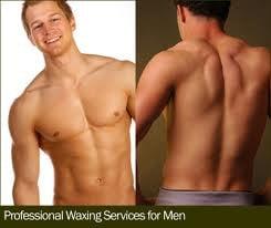 Waxing services for men are offered