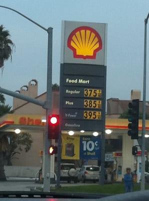 Gas prices on 8.19.11