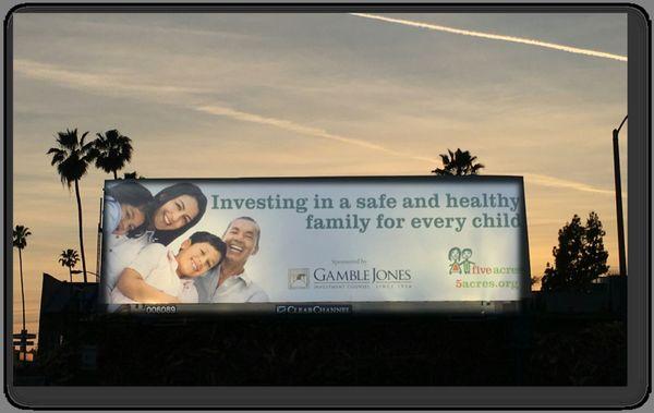 Gamble Jones Investment Counsel will partner with Five Acres for an annual campaign that will include co-branding in the community, in-servi