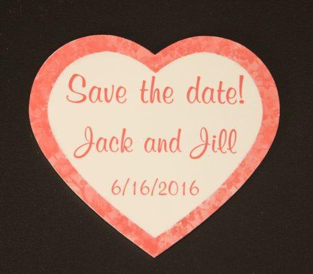 Save the Date Magnet-Ask us about custom magnet shapes and sizes!