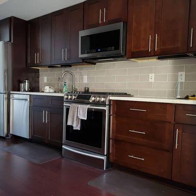 Kitchen cabinet and counter top renovation