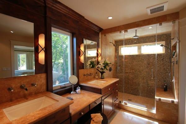 Yountville Residence, Master Bathroom (After)