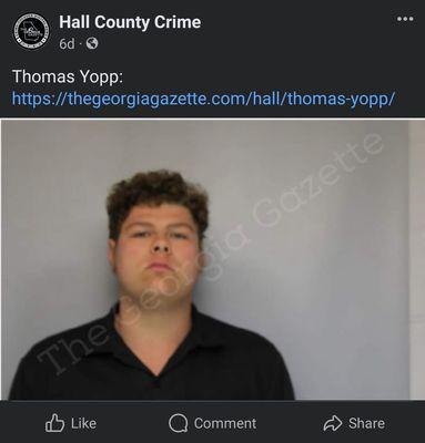 Bryson Yopp's mugshot