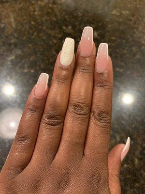 Nude and white outline set