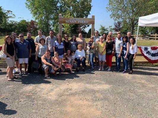 September 22, 2019 dedication ceremony of the dog park!