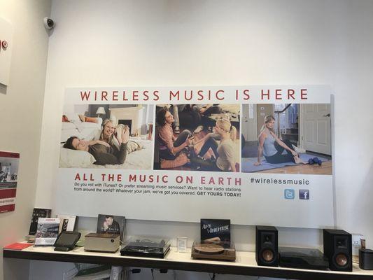 Wireless music showroom in Pasadena Sonos special