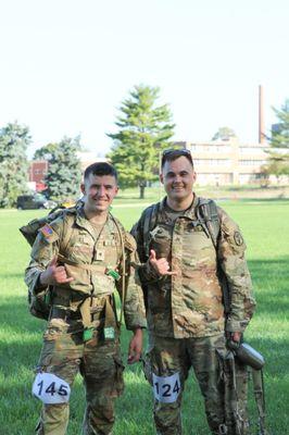 soldiers completing 18 mile ruck