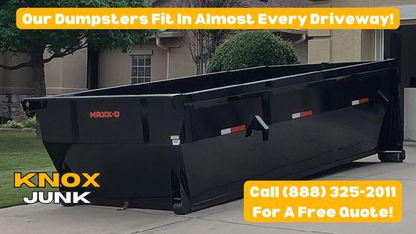 Dumpster rentals that fit in your driveway.