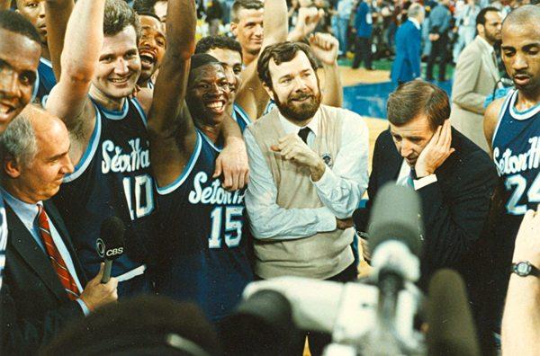 Seton Hall's 1989 Final Four team with Andrew Gaze. Coached by PJ Carlesimo.