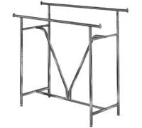 Heavy Duty 60" Double Bar Rack with V Brace