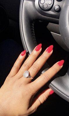 Red Gel Nails