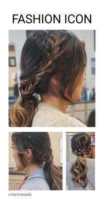 Evening braid wave style