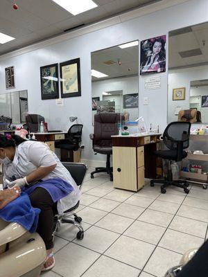 inside salon