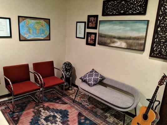 Geoffrey Brookshire's therapy room