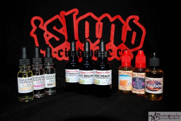 carrying locally made juices by hanapa'a ejuice, ono vapes and da kine vapes