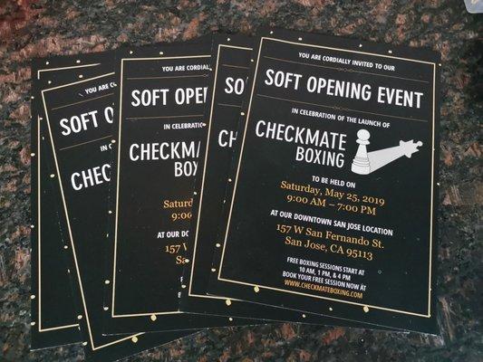 Awesome flyers they printed for us!