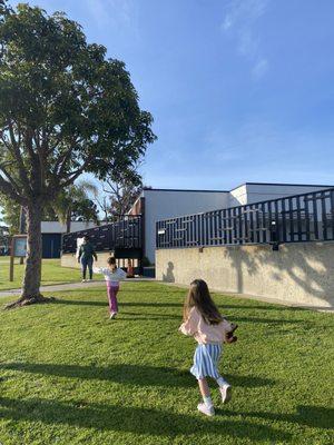 Running to school because they love it!