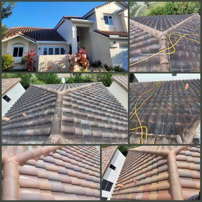 BEFOR & AFTER 
Roof Cleanig, 
House Rinse