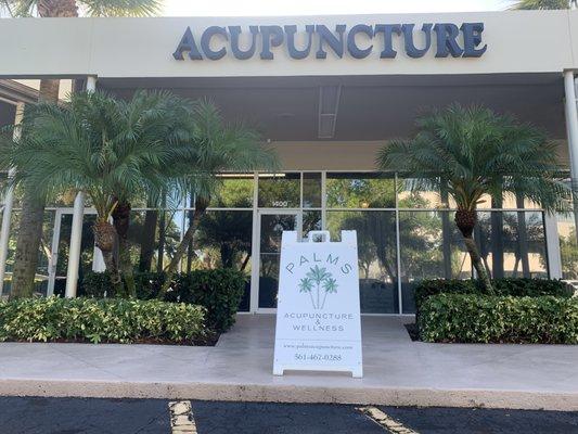 Our new "Acupuncture" letters are up.