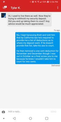 Another victim to the scam artists at Unified Property Management.  STAY AWAY FROM THESE PEOPLE. ESPECIALLY THE HI LIFE APT MANAGERS