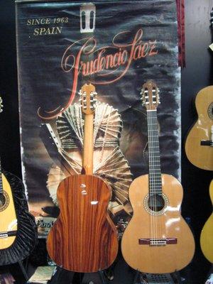 Since 1963 Prudencio Saez guitars has been a favorite in the  Spanish nylon string guitarmarket .