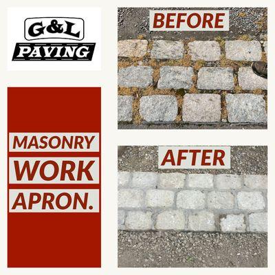 Masonry Work. Apron