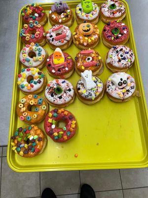 Rose Donuts have fancy designs for halloween costumes..please come and ask more details..place an orders or create your own custom..