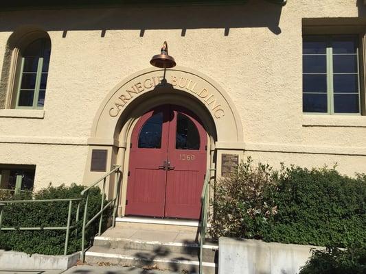 Historic library in downtown St. Helena