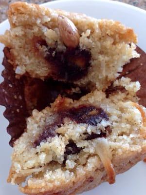 Coconut Muffin stuffed with a Medjool Date (inside)