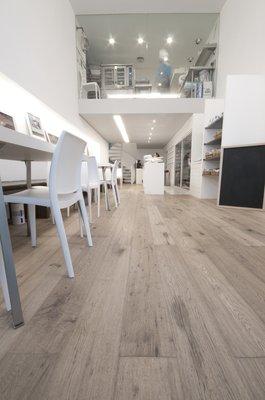 NUGAT in Antique White from DuChateau, another gorgeous hardwood available from J Brooks