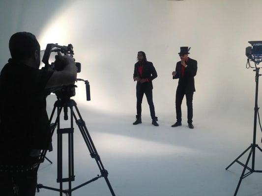 Check out the artist shooting their videos at our studio! Call for booking 818-237-8809