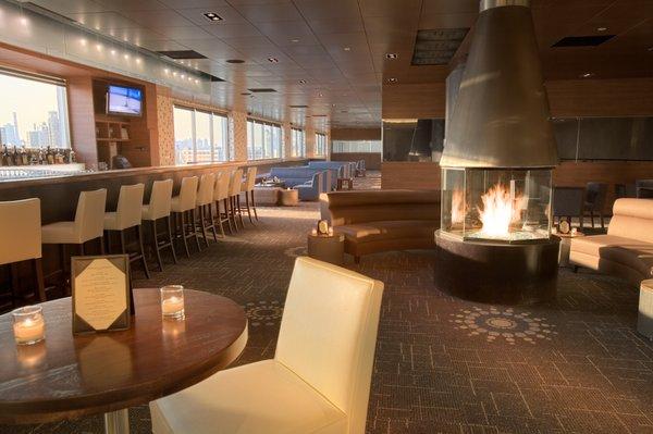 CityView Events Lounge with fireplace