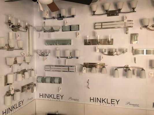 New at Lighting Superstore Hinkley designer bath lighting collection