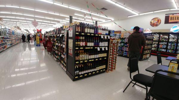 Beer and wine section