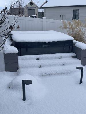 Hot Tub frame and stairs!