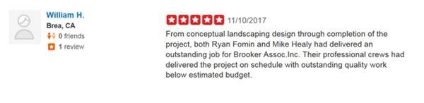 Brooker Associates is proud of our Client reviews and believe all of them should be visible.