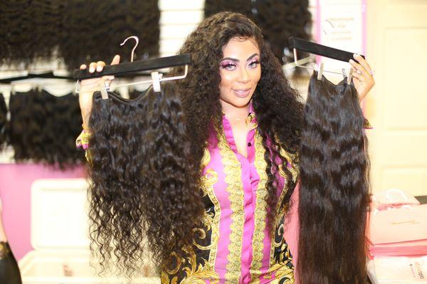 Raw Indian curly and wavy bundles