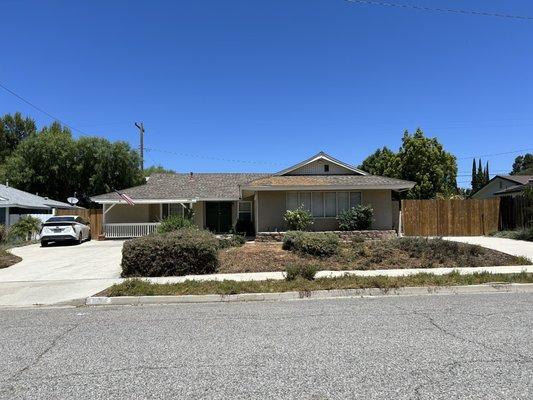 Property after tree was removed.