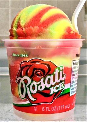 Tropical Rainbow Rosati Italian ice.